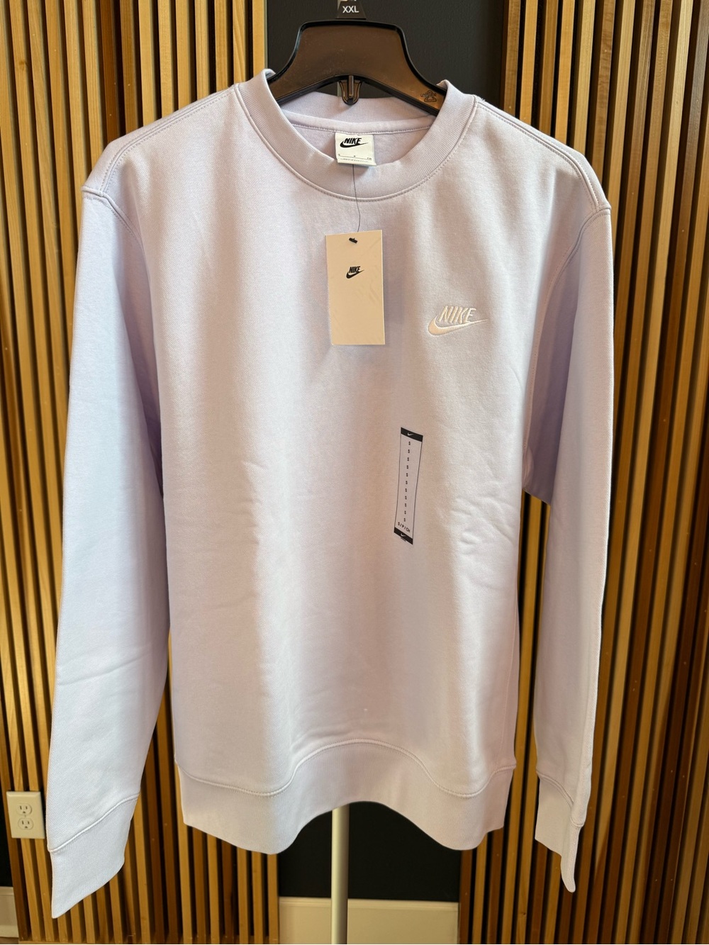 Nike Men’s Sportswear Fleece Lavender Crewneck Sweatshirt